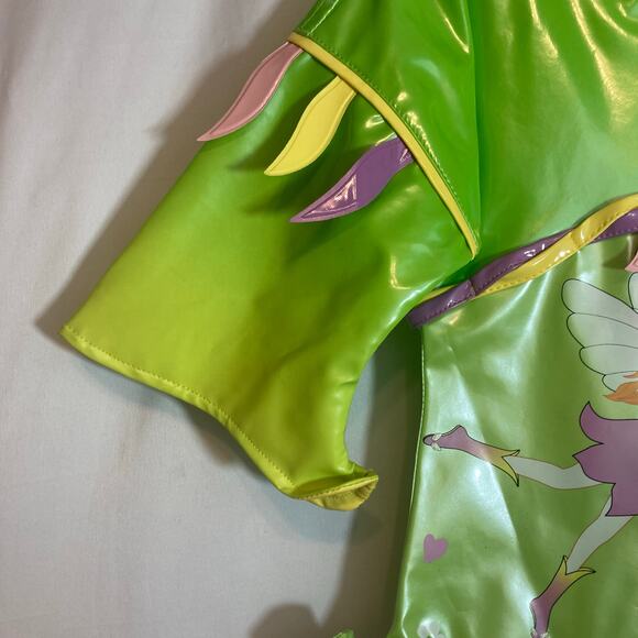 Kidorable Kid’s Green Fairy Rain Coat Snap Up Long Sleeve Hooded Raincoat Jacket - Picture 7 of 13